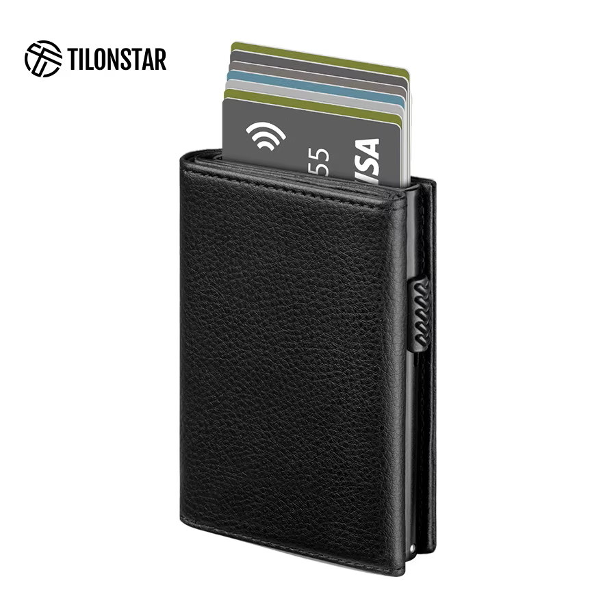 Billetera Tilonstar Hombre RFID Cuero Microfibra