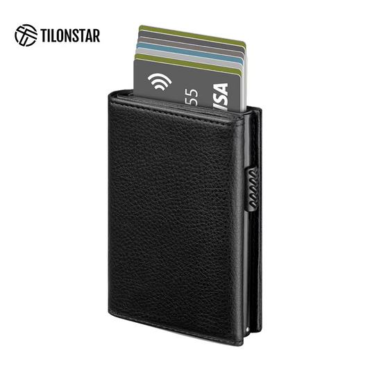 Billetera Tilonstar Hombre RFID Cuero Microfibra