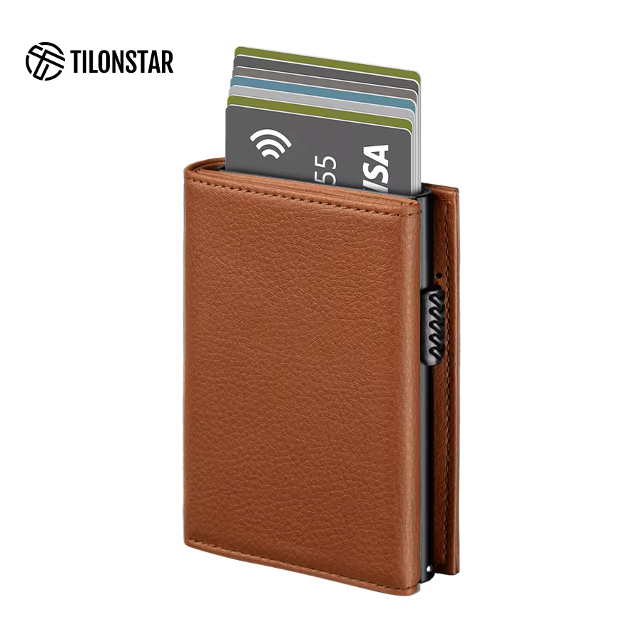 Billetera Tilonstar Hombre RFID Cuero Microfibra