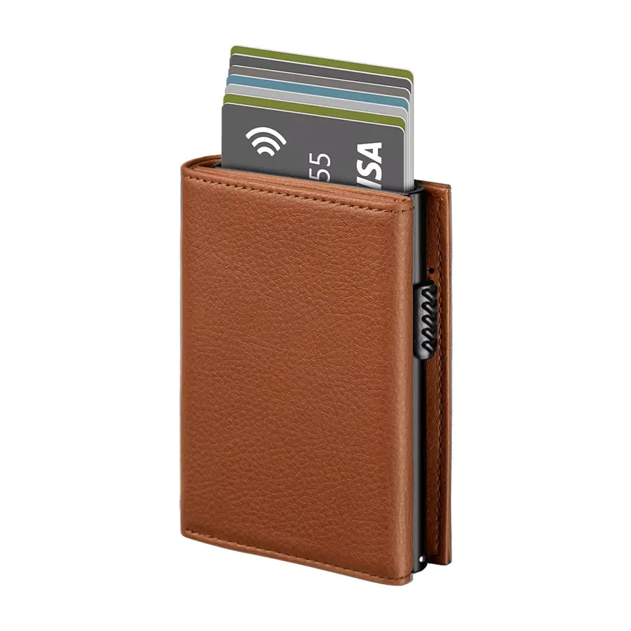 Billetera Hombre RFID Cuero Microfibra