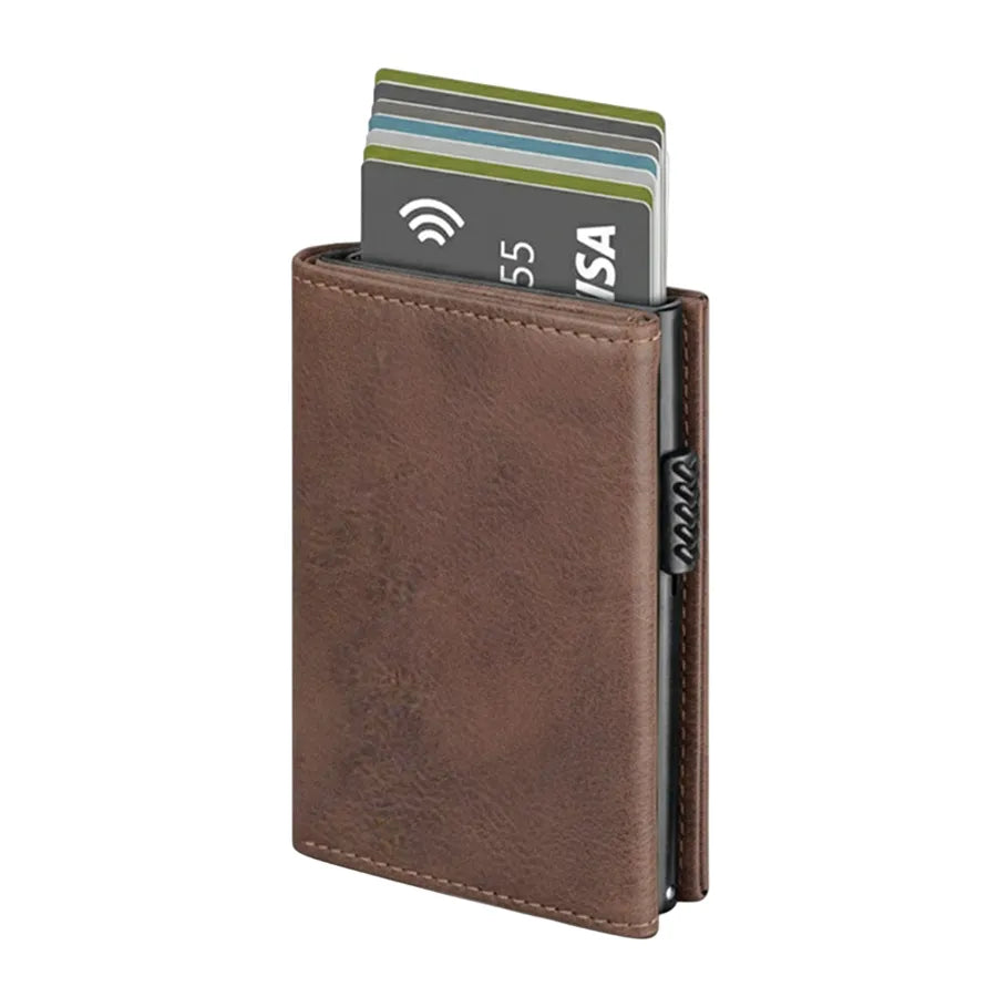 Billetera Hombre RFID Cuero Microfibra