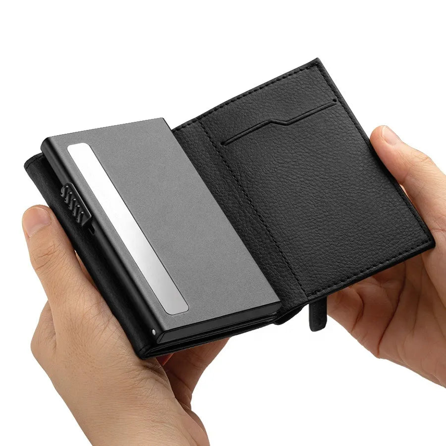 Billetera Hombre RFID Cuero Microfibra